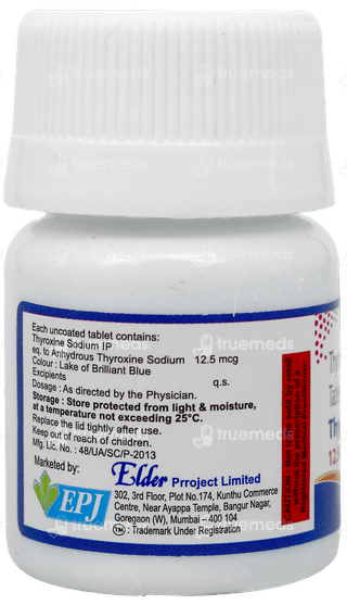 Thyroxium 12.5mcg Tablet 120