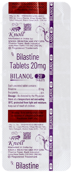 Bilanol 20 Tablet 10 Bilanol 20 Tablet 10