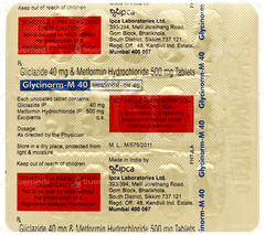 Glycinorm M 40 Tablet 15 Glycinorm M 40 Tablet 15