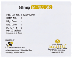 Glimip Mf/0.5 Sr Tablet 10 Glimip Mf/0.5 Sr Tablet 10