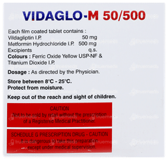 Vidaglo M 50/500 Tablet 10