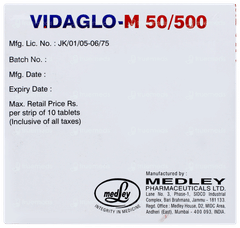 Vidaglo M 50/500 Tablet 10