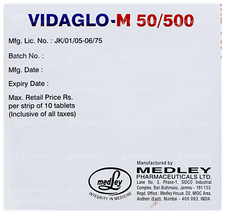 Vidaglo M 50/500 Tablet 10