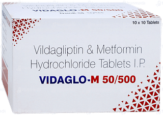 Vidaglo M 50/500 Tablet 10