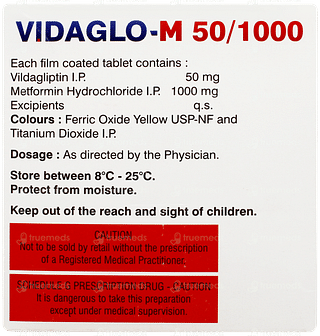 Vidaglo M 50/1000 Tablet 10