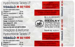 Vidaglo M 50/1000 Tablet 10 Vidaglo M 50/1000 Tablet 10