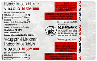 Vidaglo M 50/1000 Tablet 10