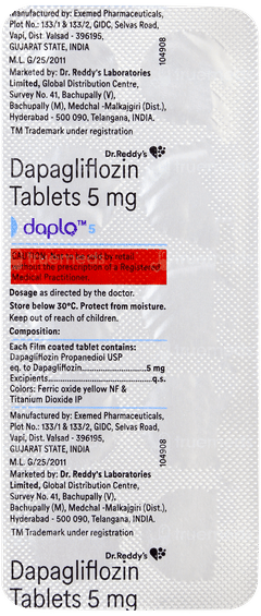 Daplo 5 Tablet 10 Daplo 5 Tablet 10