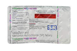 Vildamac M Sr 50/500 MG Tablet 10