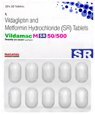 Vildamac M Sr 50/500 Tablet 10