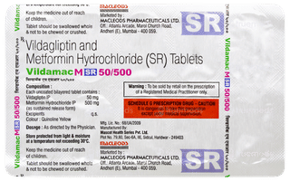 Vildamac M Sr 50/500 Tablet 10