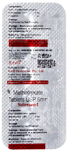 Noltrexate 5 Tablet 10 Noltrexate 5 Tablet 10