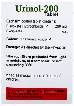 Urinol 200 Tablet 15 Urinol 200 Tablet 15