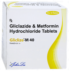 Gliclize M 40 Tablet 10 Gliclize M 40 Tablet 10