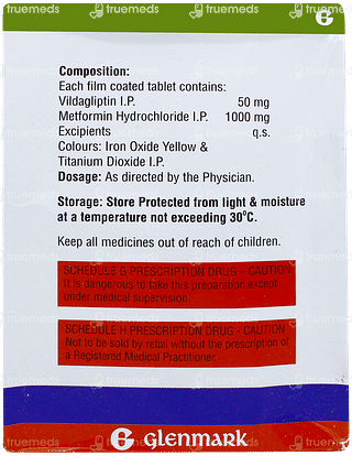 Galvamark Met 50mg/1000mg Tablet 15