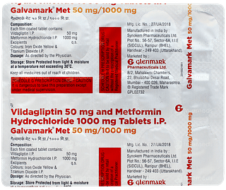 Galvamark Met 50mg/1000mg Tablet 15