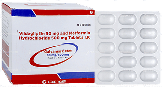 Galvamark Met 50mg/500mg Tablet 15