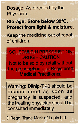 Dilnip T 40 Tablet 15