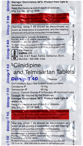 Dilnip T 40 Tablet 15