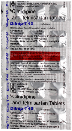 Dilnip T 40 Tablet 15