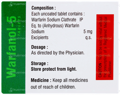 Warfanol 5 Tablet 10 Warfanol 5 Tablet 10