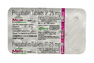 Metlin 25 MG Tablet 15