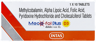 Mecofol Plus D3 Tablet 10