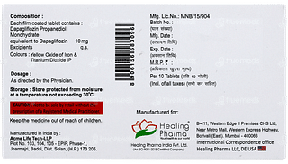 Dapasmart 10mg Tablet 10