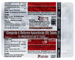 Glimecheck Mf 2/1000 Tablet 10 Glimecheck Mf 2/1000 Tablet 10