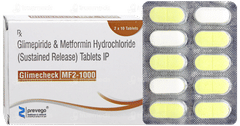 Glimecheck Mf 2/1000 Tablet 10 Glimecheck Mf 2/1000 Tablet 10
