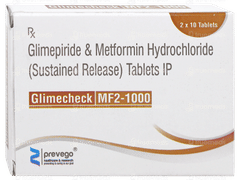 Glimecheck Mf 2/1000 Tablet 10 Glimecheck Mf 2/1000 Tablet 10