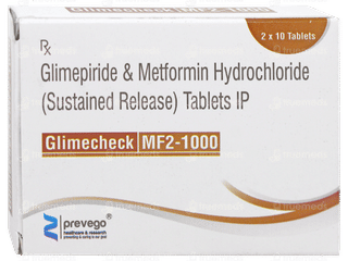 Glimecheck Mf 2/1000 Tablet 10
