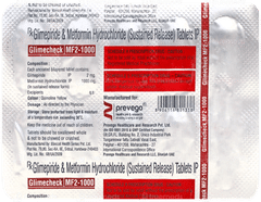 Glimecheck Mf 2/1000 Tablet 10 Glimecheck Mf 2/1000 Tablet 10