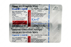 Glimed Mf 1 1000 Sr Tablet 10 Glimed Mf 1 1000 Sr Tablet 10