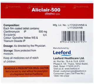 Aliclair 500 Tablet 4