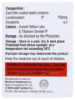 Levitram 750 Tablet 10 Levitram 750 Tablet 10