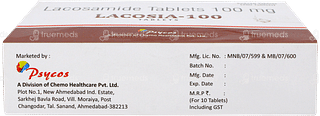 Lacosia 100mg Tablet 10