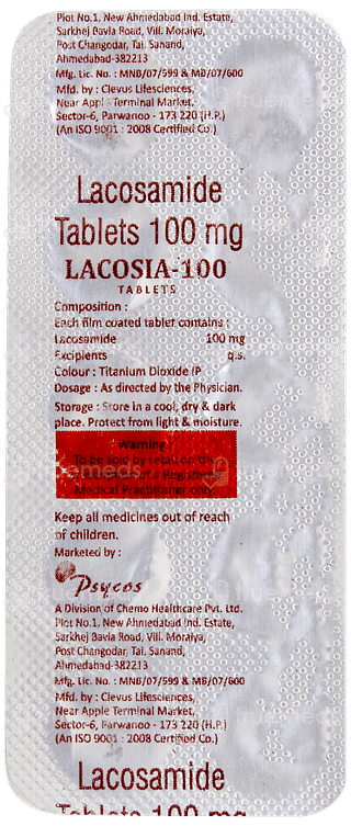 Lacosia 100mg Tablet 10