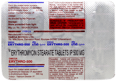 Omega Erythro 500 Tablet 10