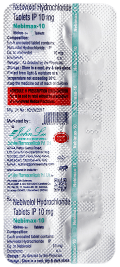 Nebimax 10 Tablet 10 Nebimax 10 Tablet 10