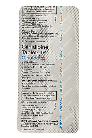 Cinaloc 20 MG Tablet 10