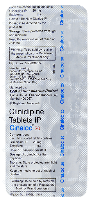 Cinaloc 20 Tablet 10