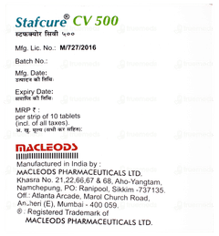 Stafcure Cv 500 Tablet 10