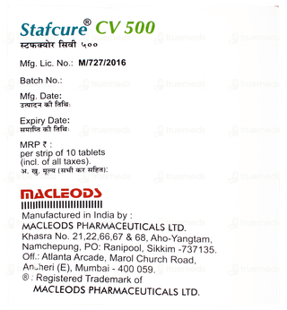 Stafcure Cv 500 Tablet 10