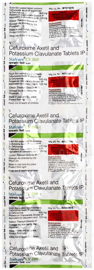 Stafcure Cv 500 Tablet 10