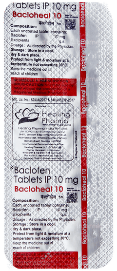 Bacloheal 10 Tablet 10 Bacloheal 10 Tablet 10
