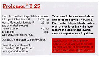 Prolomet T 25 Tablet 10