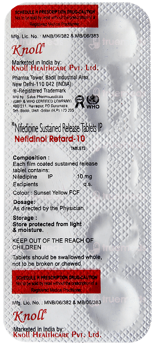 Nefidinol Retard 10 Tablet Sr 10