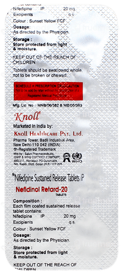 Nefidinol Retard 20 Tablet 10 Nefidinol Retard 20 Tablet 10