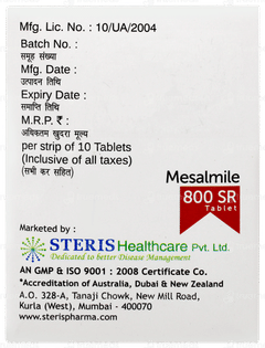 Mesalmile 800 Sr Tablet 10